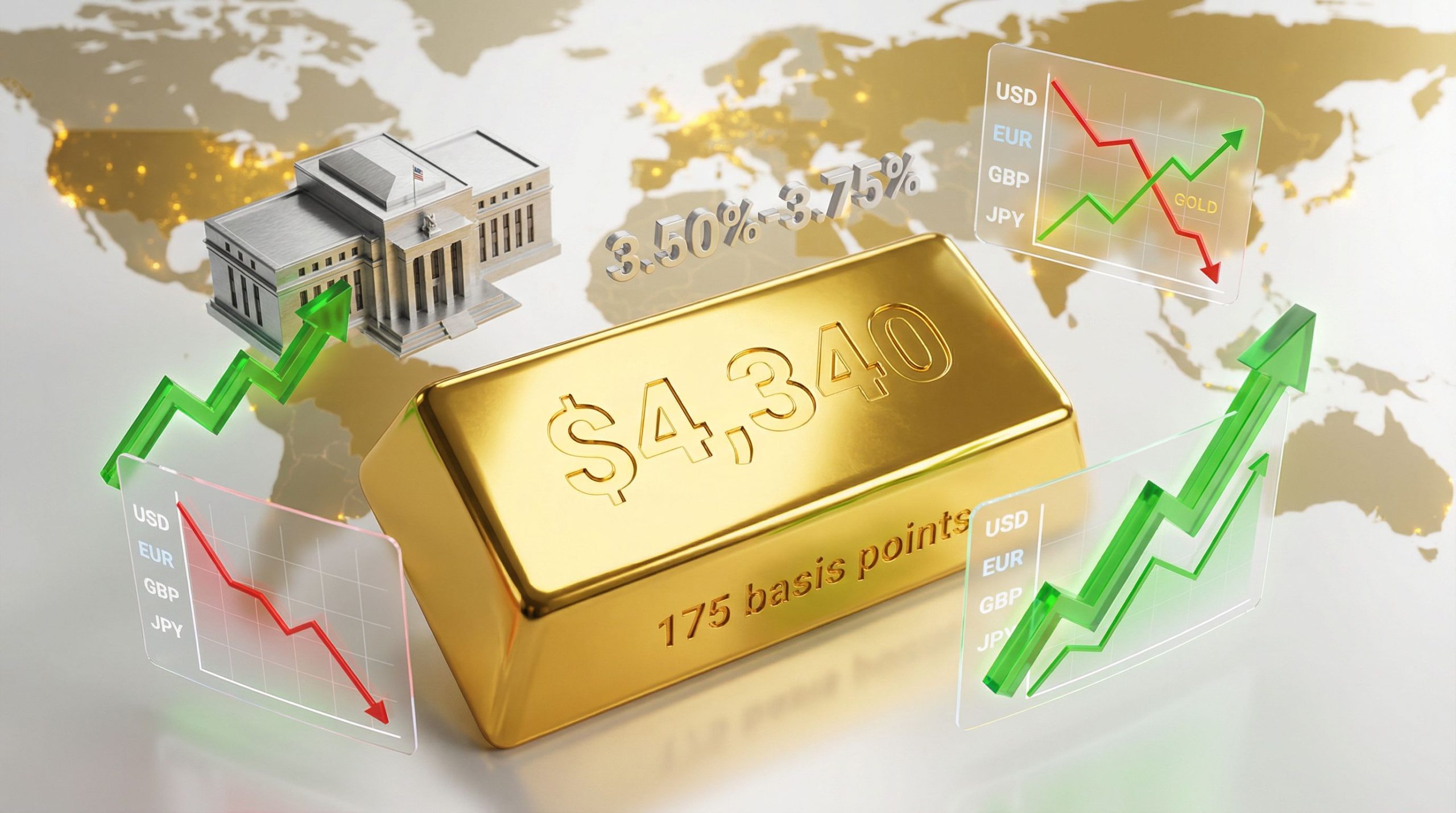 Gold Rockets to Fresh Record Highs After Fed’s Final 2025 Rate Cut